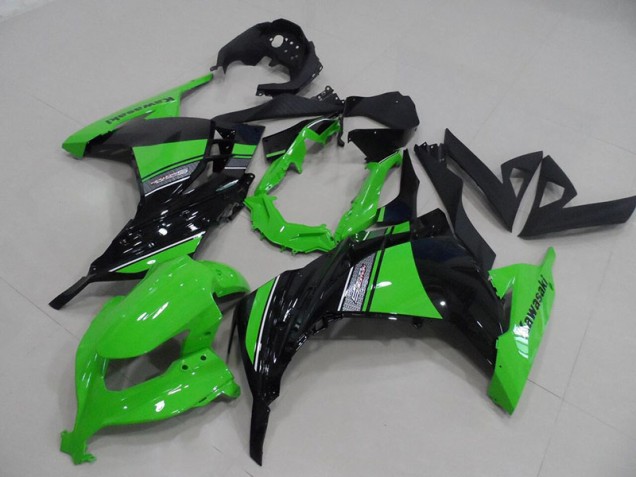 Kit Carenatura Completo ABS Kawasaki ZX 300R 13-16 - Nero Verde Kit Carenatura Completo ABS Kawasaki ZX 300R 13-16 - Nero Verde