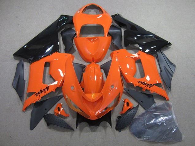 Kit Carenatura Completo ABS Kawasaki ZX6R 05-06 - Arancia Nero Ninja Kit Carenatura Completo ABS Kawasaki ZX6R 05-06 - Arancia Nero Ninja