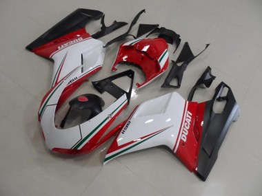 Kit Carenatura Iniezione Ducati 848 1098 1198 07-14 - Rosso Bianco