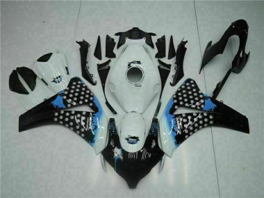 Kit Carenatura Iniezione Honda CBR 1000 RR 08-11 - Bianco Nero
