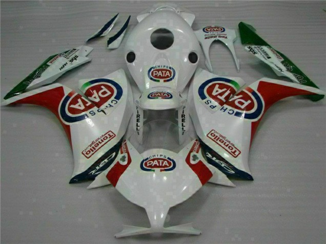 Kit Carenatura Iniezione Honda CBR 1000 RR 12-16 - Rosso Bianco PATA Kit Carenatura Iniezione Honda CBR 1000 RR 12-16 - Rosso Bianco PATA