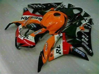 Kit Carenatura Iniezione Honda CBR 600 RR 07-08 - Arancia Nero Repsol