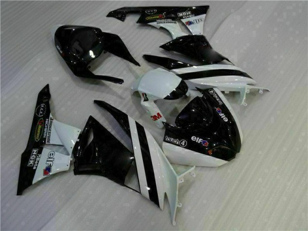 Kit Carenatura Iniezione Kawasaki ZX6R 09-12 - Nero Bianco 3M Touch4 Kit Carenatura Iniezione Kawasaki ZX6R 09-12 - Nero Bianco 3M Touch4