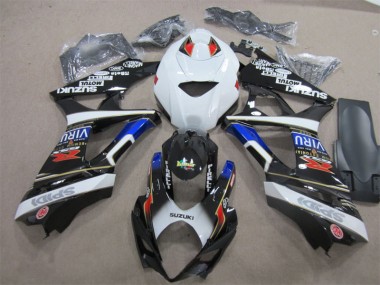 Kit Carenatura Iniezione Suzuki GSXR 1000 K7 07-08 - Nero Bianco Blu