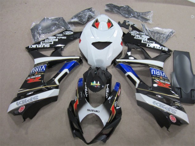 Kit Carenatura Iniezione Suzuki GSXR 1000 K7 07-08 - Nero Bianco Blu