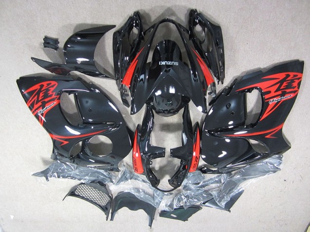 Kit Carenatura Iniezione Suzuki GSXR 1300 Hayabusa 08-19 - Nero Rosso Kit Carenatura Iniezione Suzuki GSXR 1300 Hayabusa 08-19 - Nero Rosso