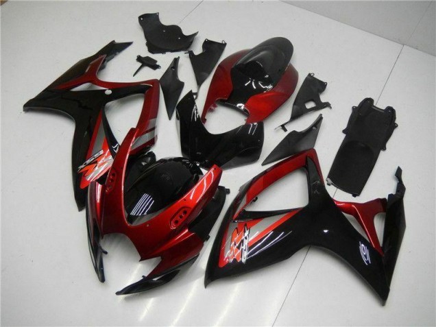 Kit Carenatura Iniezione Suzuki GSXR 600 / 750 K6 06-07 - Rosso Nero Kit Carenatura Iniezione Suzuki GSXR 600 / 750 K6 06-07 - Rosso Nero