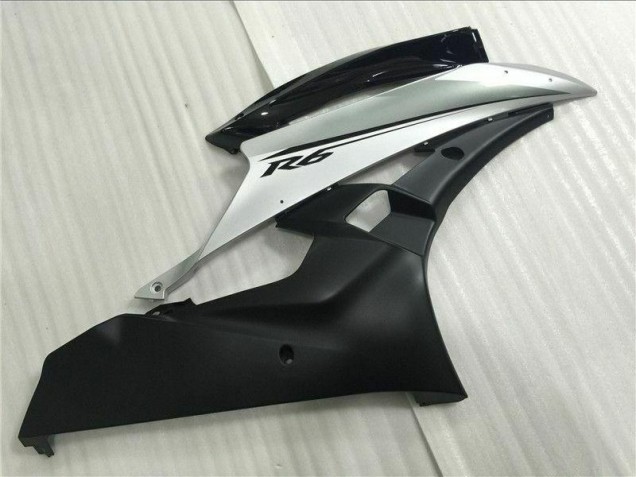 Kit Carenatura Iniezione Yamaha R6 06-07 - Argento Nero Kit Carenatura Iniezione Yamaha R6 06-07 - Argento Nero