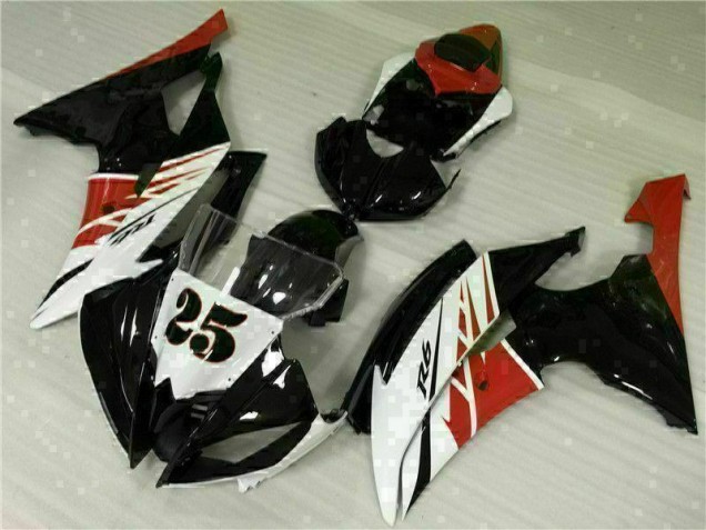 Kit Carenatura Iniezione Yamaha R6 08-16 - Bianco Nero Kit Carenatura Iniezione Yamaha R6 08-16 - Bianco Nero