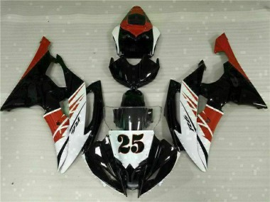 Kit Carenatura Iniezione Yamaha R6 08-16 - Bianco Nero