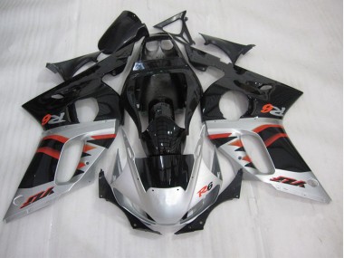 Kit Carenatura Iniezione Yamaha R6 98-02 - Nero Argento