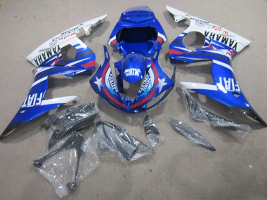 Kit Carenatura Yamaha R6 03-05 - Blu Bianco Motul Fiat