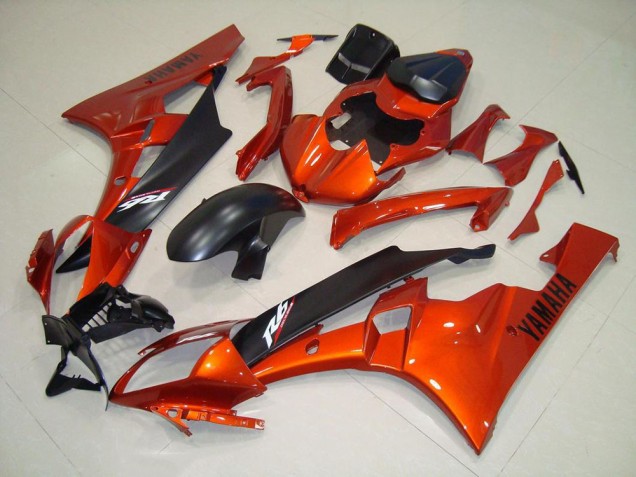 Kit Carenatura Yamaha R6 06-07 - Arancia Nero Opaco Kit Carenatura Yamaha R6 06-07 - Arancia Nero Opaco