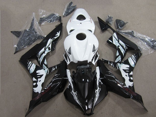 Kit Carene Completa Honda CBR 600 RR 07-08 - Nero Bianco Kit Carene Completa Honda CBR 600 RR 07-08 - Nero Bianco
