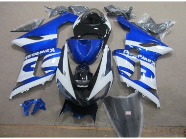 Kit Carene Completa Kawasaki ZX6R 05-06 - Blu Bianco