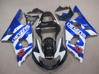 Kit Carene Completa Suzuki GSXR 1000 K1 00-02 - Blu Bianco Decal