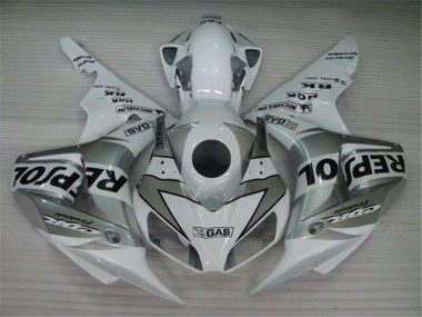 Kit Carene Honda CBR 1000 RR 04-05 - Bianco Argento Nero Repsol