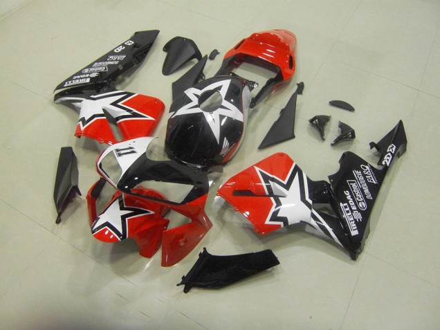 Kit Carene Honda CBR 600 RR 03-04 - Nero Rosso Kit Carene Honda CBR 600 RR 03-04 - Nero Rosso