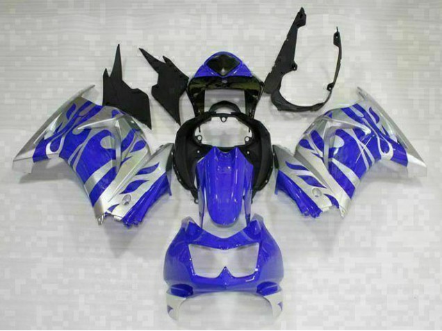 Kit Carene Kawasaki EX250 08-12 - Nero Blu Kit Carene Kawasaki EX250 08-12 - Nero Blu