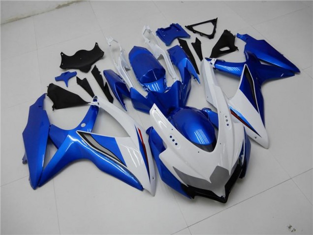 Kit Carene Suzuki GSXR 600 / 750 K8 08-10 - Bianco Blu Kit Carene Suzuki GSXR 600 / 750 K8 08-10 - Bianco Blu