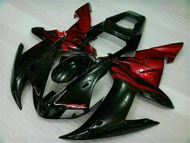 Kit Carene Yamaha R1 02-03 - Nero Rosso Kit Carene Yamaha R1 02-03 - Nero Rosso