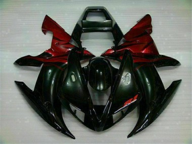 Kit Carene Yamaha R1 02-03 - Nero Rosso