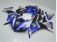 Kit Carene Yamaha R1 12-14 - Blu Bianco Nero Kit Carene Yamaha R1 12-14 - Blu Bianco Nero