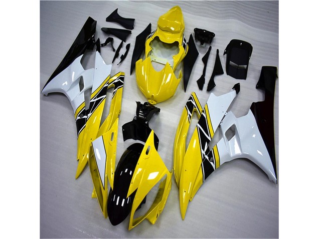 Kit Carene Yamaha R6 06-07 - Giallo Bianco Nero Kit Carene Yamaha R6 06-07 - Giallo Bianco Nero