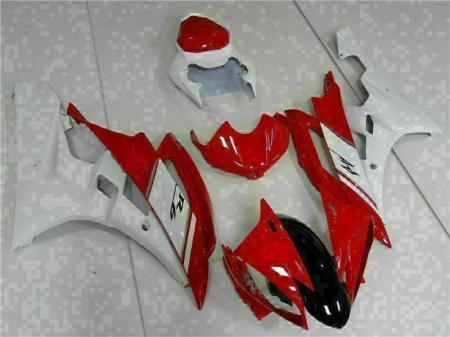 Kit Carene Yamaha R6 06-07 - Rosso Bianco Kit Carene Yamaha R6 06-07 - Rosso Bianco