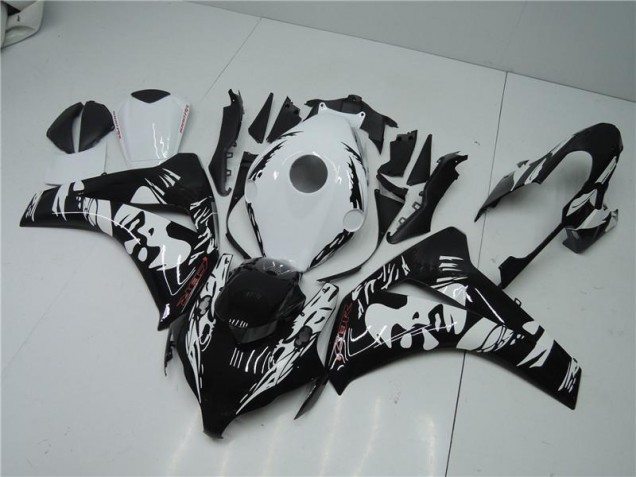 Kit Completo Carenatura ABS Honda CBR 1000 RR 08-11 - Nero Bianco Kit Completo Carenatura ABS Honda CBR 1000 RR 08-11 - Nero Bianco