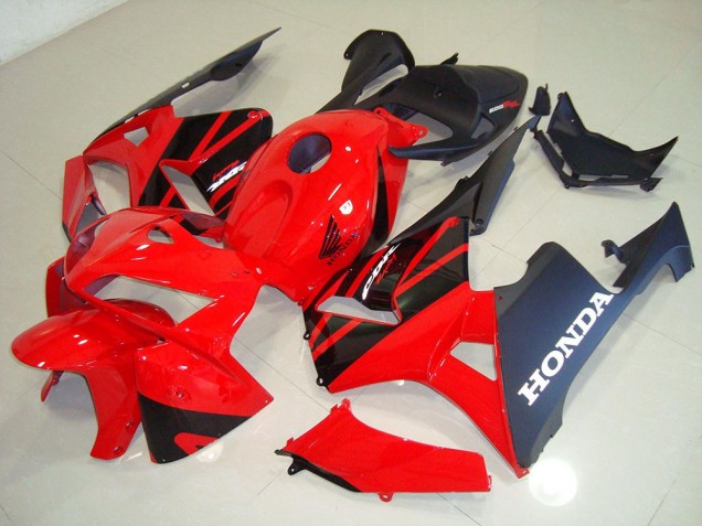 Kit Completo Carenatura ABS Honda CBR 600 RR 05-06 - Rosso Nero Kit Completo Carenatura ABS Honda CBR 600 RR 05-06 - Rosso Nero