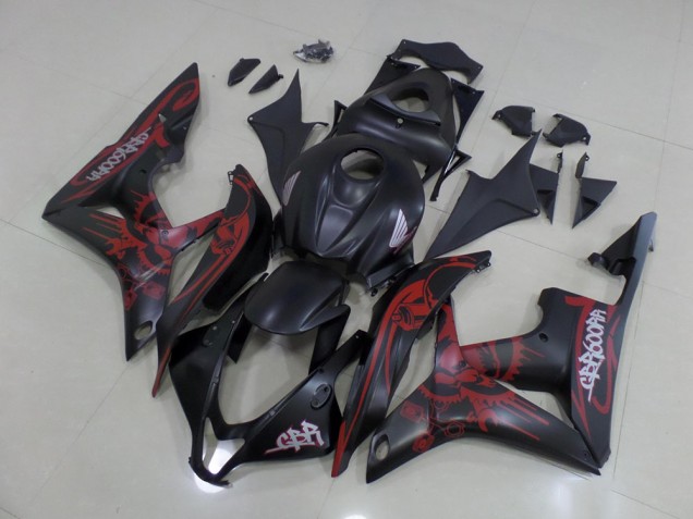 Kit Completo Carenatura ABS Honda CBR 600 RR 07-08 - Nero Rosso Kit Completo Carenatura ABS Honda CBR 600 RR 07-08 - Nero Rosso