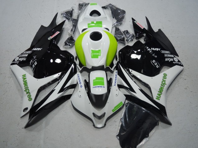 Kit Completo Carenatura ABS Honda CBR 600 RR 09-12 - Nero Bianco Verde Hannspree Kit Completo Carenatura ABS Honda CBR 600 RR 09-12 - Nero Bianco Verde Hannspree