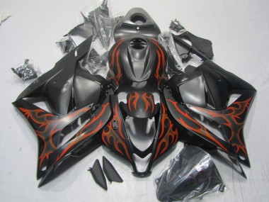 Kit Completo Carenatura ABS Honda CBR 600 RR 09-12 - Nero Rosso Fiamma