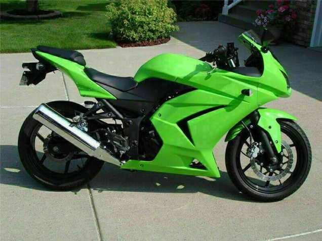 Kit Completo Carenatura ABS Kawasaki EX250 08-12 - Verde Kit Completo Carenatura ABS Kawasaki EX250 08-12 - Verde