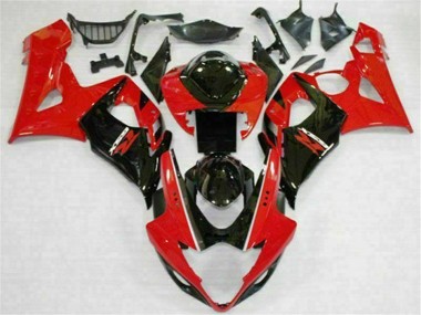 Kit Completo Carenatura ABS Suzuki GSXR 1000 K5 05-06 - Rosso Nero