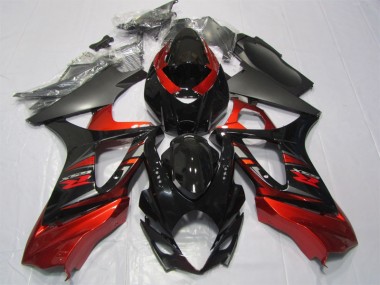 Kit Completo Carenatura ABS Suzuki GSXR 1000 K7 07-08 - Nero Rosso