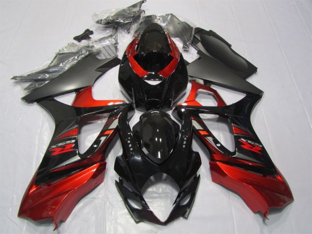 Kit Completo Carenatura ABS Suzuki GSXR 1000 K7 07-08 - Nero Rosso Kit Completo Carenatura ABS Suzuki GSXR 1000 K7 07-08 - Nero Rosso