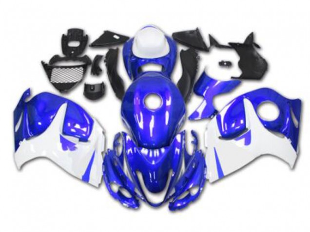Kit Completo Carenatura ABS Suzuki GSXR 1300 Hayabusa 08-19 - Blu Bianco