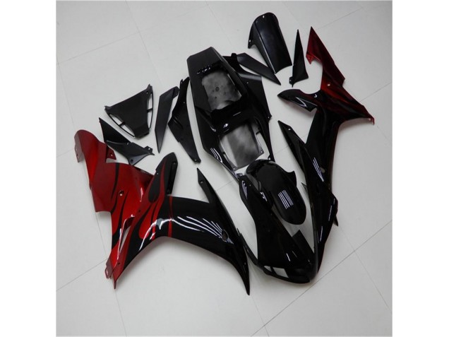 Kit Completo Carenatura ABS Yamaha R1 02-03 - Nero Rosso Kit Completo Carenatura ABS Yamaha R1 02-03 - Nero Rosso