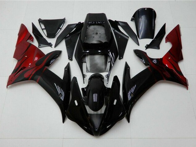 Kit Completo Carenatura ABS Yamaha R1 02-03 - Nero Rosso Kit Completo Carenatura ABS Yamaha R1 02-03 - Nero Rosso