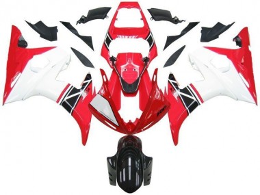 Kit Completo Carenatura ABS Yamaha R6 03-05 - Rosso Bianco Nero