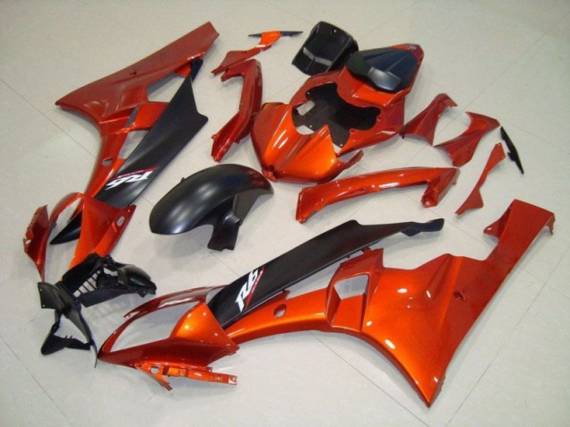 Kit Completo Carenatura ABS Yamaha R6 06-07 - Arancia Nero Opaco Kit Completo Carenatura ABS Yamaha R6 06-07 - Arancia Nero Opaco