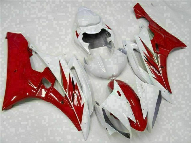 Kit Completo Carenatura ABS Yamaha R6 06-07 - Rosso Bianco Kit Completo Carenatura ABS Yamaha R6 06-07 - Rosso Bianco