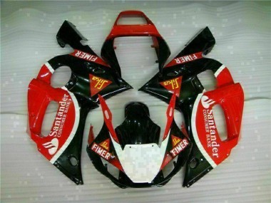 Kit Completo Carenatura ABS Yamaha R6 98-02 - Rosso Nero