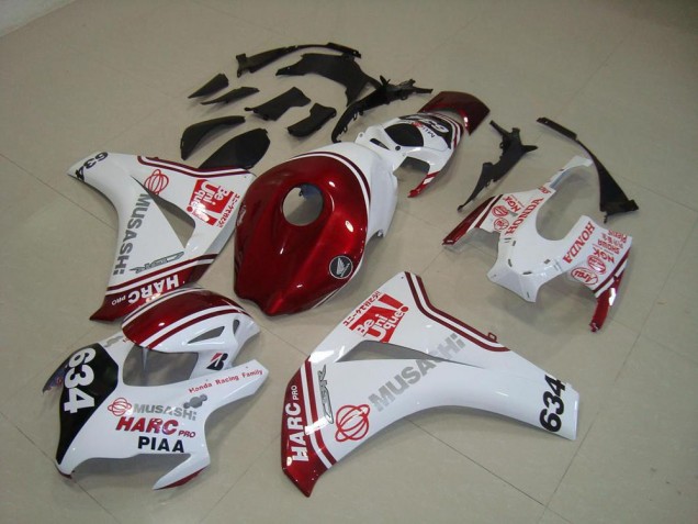 Kits Carenatura Completa Honda CBR 1000 RR 08-11 - Bianco Rosso HARC Pro PIAA 634 Kits Carenatura Completa Honda CBR 1000 RR 08-11 - Bianco Rosso HARC Pro PIAA 634