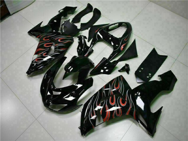 Kits Carenatura Completa Kawasaki ZX10R 06-07 - Nero Rosso Fiamma