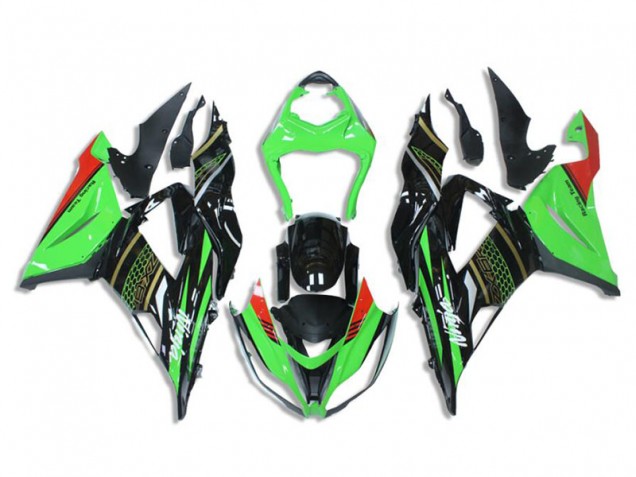 Kits Carenatura Completa Kawasaki ZX6R 13-18 - Verde Nero Kits Carenatura Completa Kawasaki ZX6R 13-18 - Verde Nero