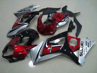 Kits Carenatura Completa Suzuki GSXR 1000 K7 07-08 - Rosso Nero Argento