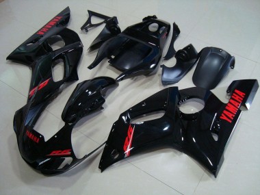 Kits Carenatura Completa Yamaha R6 98-02 - Lucido Nero Rosso Decalcomanie